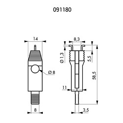 Fth Thirard VERROUILLAGE DISJONCTEUR 11MM