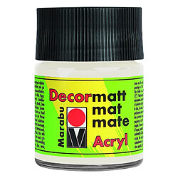 Marabu Peinture acrylique 'Decormatt', blanc, 50 ml, ()