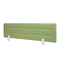 Decoshop26 Cloison pour bureau panneau d'affichage d'isolation phonique 100 x 30 cm en tissu vert 04_0006439