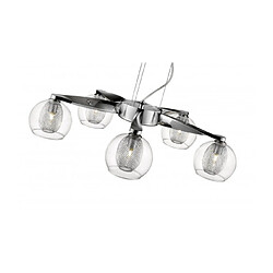 Luminaire Center Suspension Chrome LIVERPOOL 5 Lumières