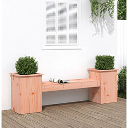 Maison Chic Banc d'extérieur | Banc avec jardinières 184,5x39,5x56,5cm bois massif de douglas -GKD28689