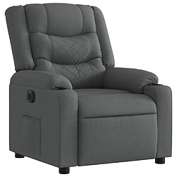 Acheter vidaXL Fauteuil inclinable électrique Gris foncé Tissu