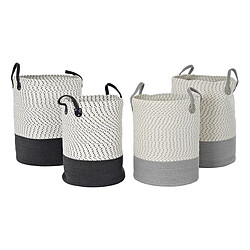 Avis Set de basket DKD Home Decor Coton (40 x 40 x 52 cm) (2 Unités)