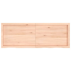 Acheter vidaXL Étagère murale 140x50x(2-6) cm bois de chêne massif non traité