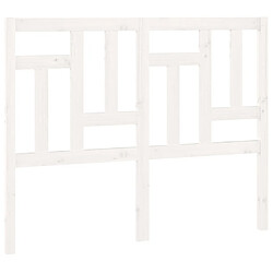 Maison Chic Tête de lit moderne pour chambre - Décoration de lit Blanc 155,5x4x100 cm Bois massif de pin -MN93828