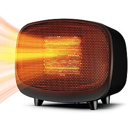 Vendos85 Mini Radiateur Soufflant 600W noir