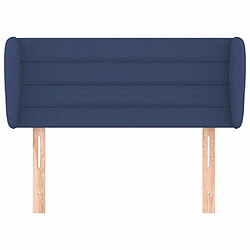 Avis Maison Chic Tête de lit scandinave avec oreilles,meuble de chambre Bleu 83x23x78/88 cm Tissu -MN65697