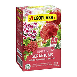 Engrais Géraniums, Fleurs de Massifs et Balcons - ALGOFLASH NATURASOL - 1 kg