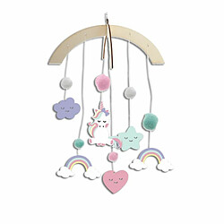 Paris Prix Kit Mobile Enfant Bois Licorne 27cm Naturel