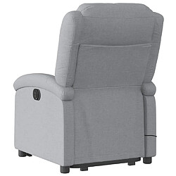 Acheter Maison Chic Fauteuil Relax pour salon, Fauteuil de massage inclinable Gris clair Tissu -GKD22877