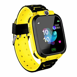 Montre De Positionnement De Téléphone Intelligent Étanche Fashion Life Pour Enfants Étudiants Jaune Anglais