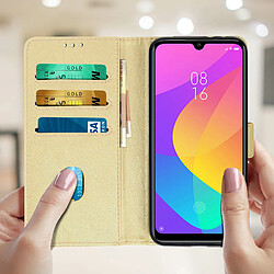 Avis Avizar Étui Xiaomi Mi A3 Housse Intégrale Porte-cartes Fonction Support doré