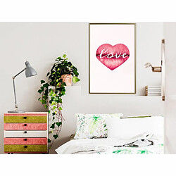 Paris Prix Affiche Murale Encadrée Kiss of Love 40 x 60 cm Or