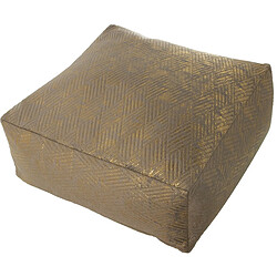 Pouf Alexandra House Living Beige Polyester Textile 60 x 25 x 60 cm 