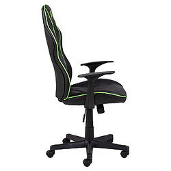 Avis Toilinux Chaise de bureau pour gamer en simili - Noir et Vert