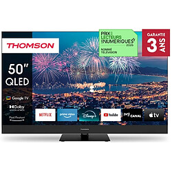 Thomson TV QLED 4K 126 cm 50QG6C14 QLED Plus Google TV avec barre de son