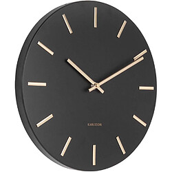 Karlsson Horloge moderne métal Charm 30 cm Noir.