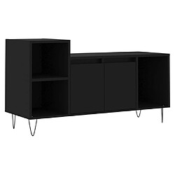 Maison Chic Meuble TV scandinave - Banc TV pour salon Noir 100x35x55 cm Bois d'ingénierie -MN10661