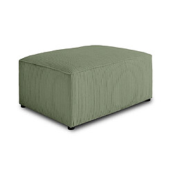 Acheter Bestmobilier Topaze - pouf - en velours côtelé