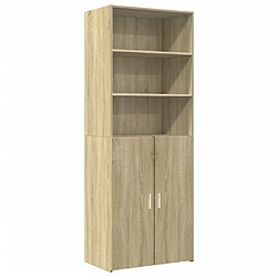 vidaXL Buffet haut chêne sonoma 70x42,5x185 cm bois d'ingénierie