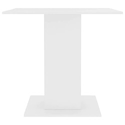 Acheter Maison Chic Table de salle à manger,Table à dîner Blanc 80 x 80 x 75 cm Aggloméré -GKD56929