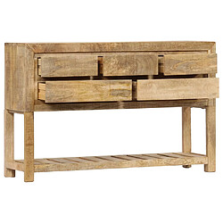 Avis vidaXL Buffet 120x30x75 cm bois de manguier massif