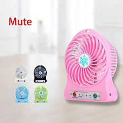 Mini Ventilateur Rechargeable Portable Refroidisseur d'Air Mini Ventilateur De Bureau Ventilateurs Portables Rechargeables De Refroidissement USB Bleu pas cher