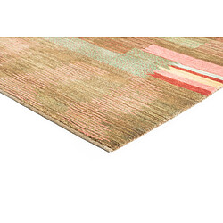 Vidal Tapis de laine 243x178 vert Juma