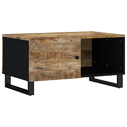 Acheter vidaXL Table basse 80x50x40 cm Bois de manguier solide et d'ingénierie