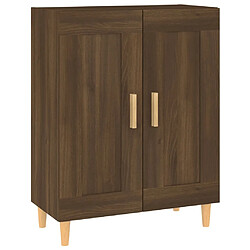 Maison Chic Buffet,Meuble de Rangement,commode pour salon,Cuisine Chêne marron 69,5x34x90 cm Bois d'ingénierie -MN89717