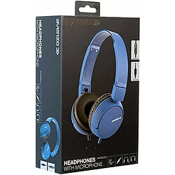 Casque Avenzo AV-HP2201L Bleu pas cher