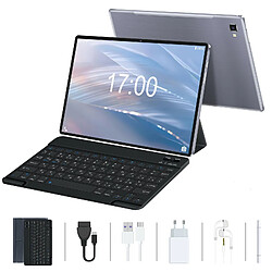 Tablette Tactile VANWIN P20 64 Go 10.1 Pouces Android 12 4G LTE Avec clavier et étui de protection - Gris