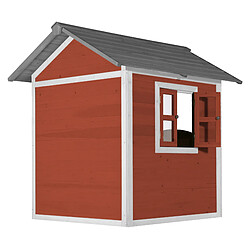 AXI Maison Enfant Beach Lodge en Rouge | Maison de Jeux en Bois FFC pour Les Enfants | Maisonnette / Cabane de Jeu pour Le Jardin