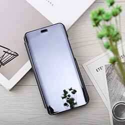 Wewoo Coque Housse en cuir pour miroir Xiaomi Redmi 6 avec support noir