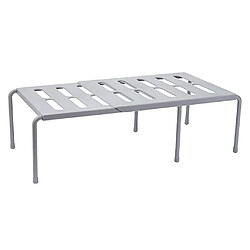 Organisateurs multi-fonctions d'étagère de rangement de cuisine d'étagère de placard extensible - gris