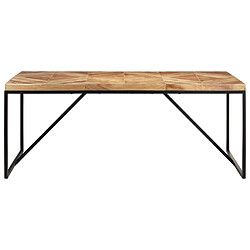 vidaXL Table à dîner 180x90x76 cm Bois massif d'acacia et de manguier