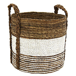 Aubry Gaspard Cache-pots en raphia (Lot de 3) Naturel.