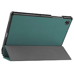 Etui en PU ENKAY antichoc, fonction de veille/réveil automatique avec support vert noirâtre pour votre Samsung Galaxy Tab A8 10.5 (2021)