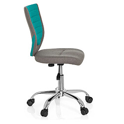 Avis Chaise de bureau enfant / Siège de bureau enfant KIDDY COMFORT tissu gris/turquoise hjh OFFICE