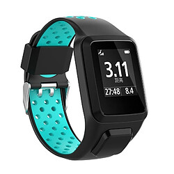 Acheter Wewoo Bracelet pour montre connectée TomTom Spark Runner 2/3 Strapmodèle universelsiliconecouleurs Black Lake Blue