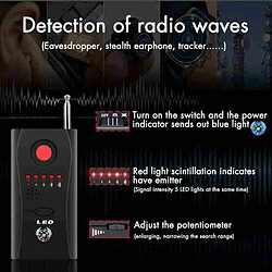 Détecteur De Traceur GPS Caméra Espion Sans Fil Anti-Espionnage Haute Sensibilité YONIS pas cher