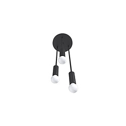 ICONIK INTERIOR Lampe de plafond design - Lampe suspendue - 3 bras - Troy Noir pas cher