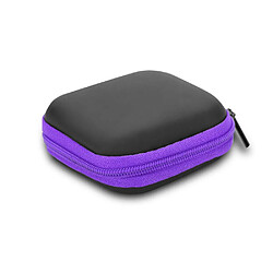 Cadorabo Boîte de rangement écouteurs dans LILAS Coque angulaire en tissu robuste