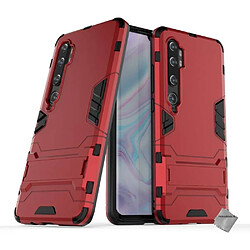 Htdmobiles Coque rigide anti choc pour Xiaomi Mi Note 10 + film ecran - ROUGE