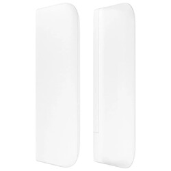 Acheter Maison Chic Tête de lit scandinave avec oreilles,meuble de chambre Blanc 93x16x78/88 cm Similicuir -MN14678