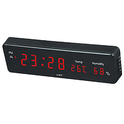 Led Réveil Numérique Température Humidité Affichage Horloge Rouge