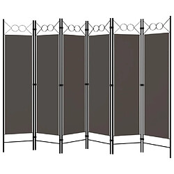 Maison Chic Paravent/Cloison de séparation 6 panneaux Anthracite 240x180 cm -MN74127