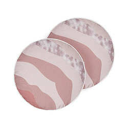 Beliani Lot de 2 coussins CAMPEI 40 x 40 cm Rose