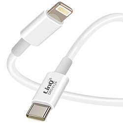 LinQ Câble USB-C vers Lightning 20W pour iPhone et iPad Blanc