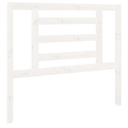 vidaXL Tête de lit Blanc 106x4x100 cm Bois massif de pin